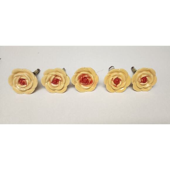 Pottery Barn Kids Other - Home Inspirations Decorative 2" Wide Knobs Yellow/Red Lots Of 5